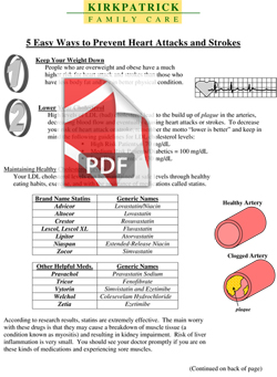 Heart attack & stroke prevention PDF